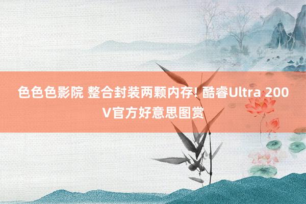 色色色影院 整合封装两颗内存! 酷睿Ultra 200V官方好意思图赏
