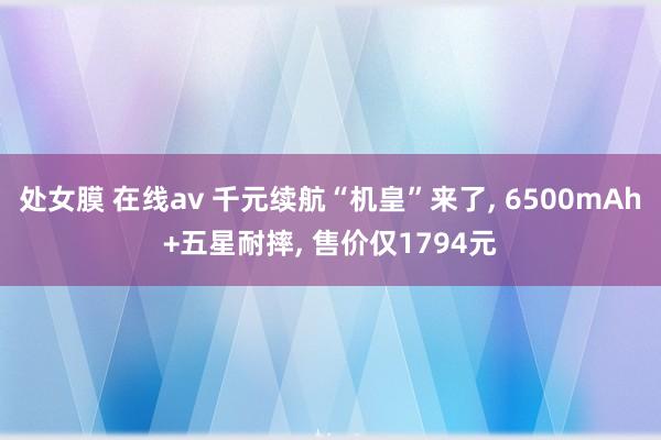 处女膜 在线av 千元续航“机皇”来了， 6500mAh+五星耐摔， 售价仅1794元