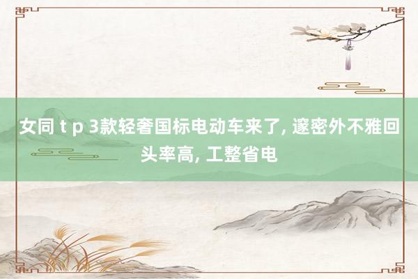 女同 t p 3款轻奢国标电动车来了， 邃密外不雅回头率高， 工整省电