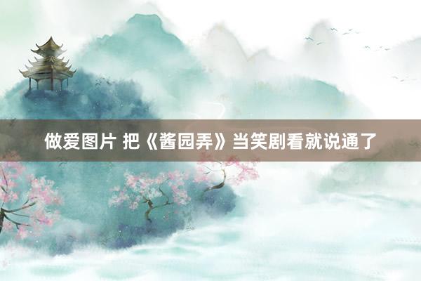 做爱图片 把《酱园弄》当笑剧看就说通了